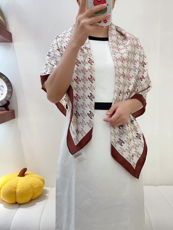 Streetwear Scarf CELINE 328774 SIZE:100x100cm