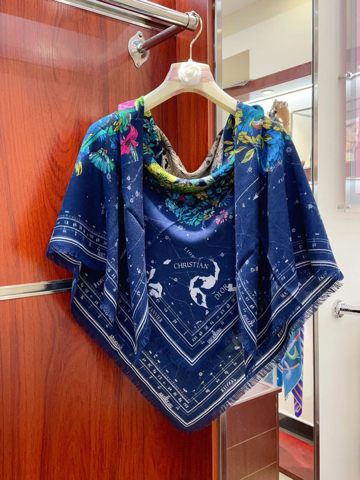Streetwear Scarf Dior 328755 SIZE:110:110cm