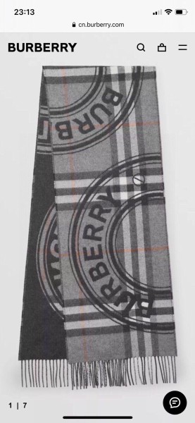 Streetwear Scarf Burberry 328790 SIZE:30*180cm
