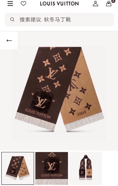 Streetwear Scarf LV 328793 SIZE:190 x 46cm