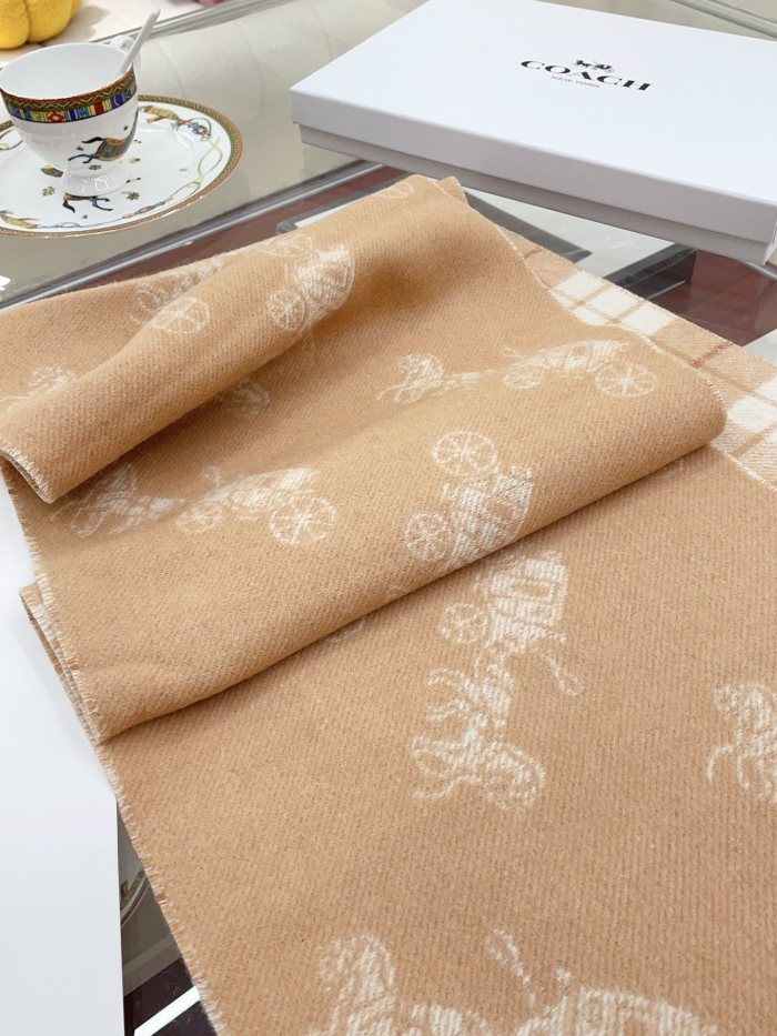 Streetwear Scarf COACH 328785 SIZE:190×30cm