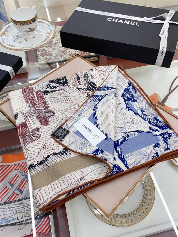 Streetwear Scarf CHANEL 328797 SIZE:140*140cm