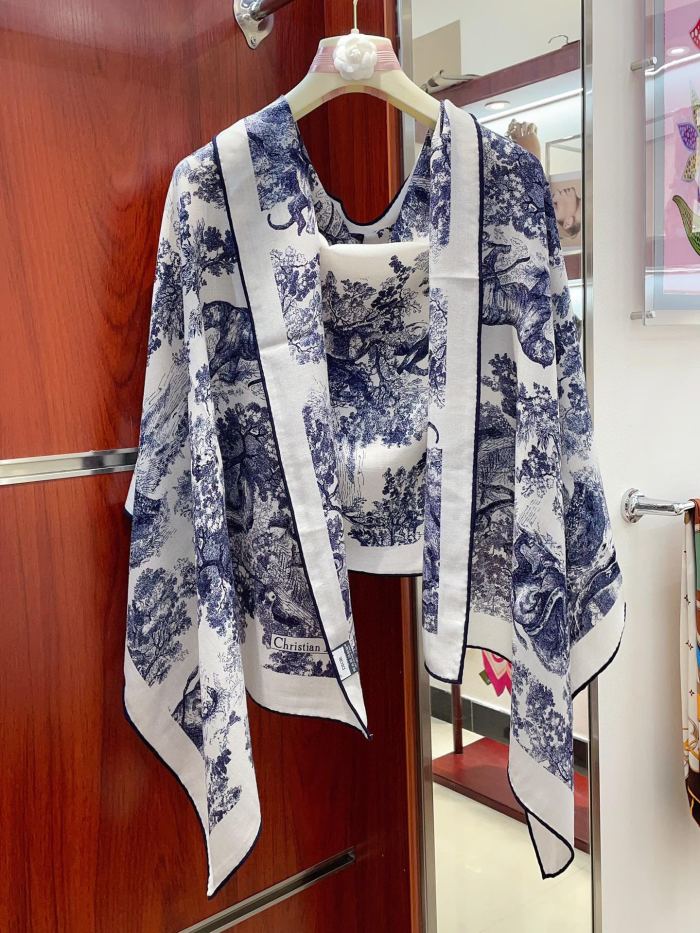 Streetwear Scarf Dior 328750 size：60*180cm