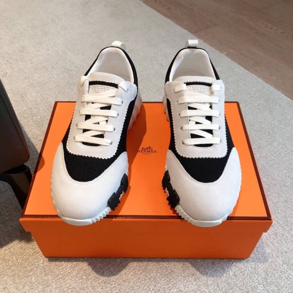 Hermes Bouncing sneaker Black White Orange