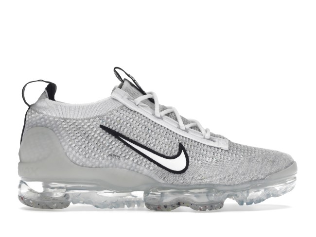 Nike Air VaporMax 2021 FK White Black Metallic Silver