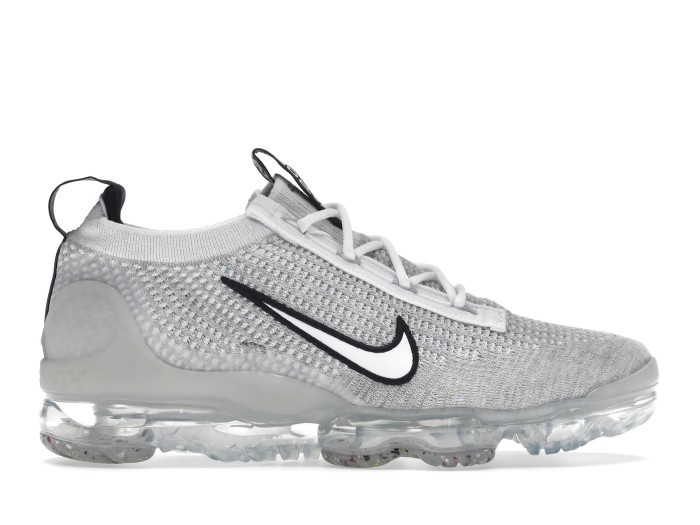 Nike Air VaporMax 2021 FK White Black Metallic Silver