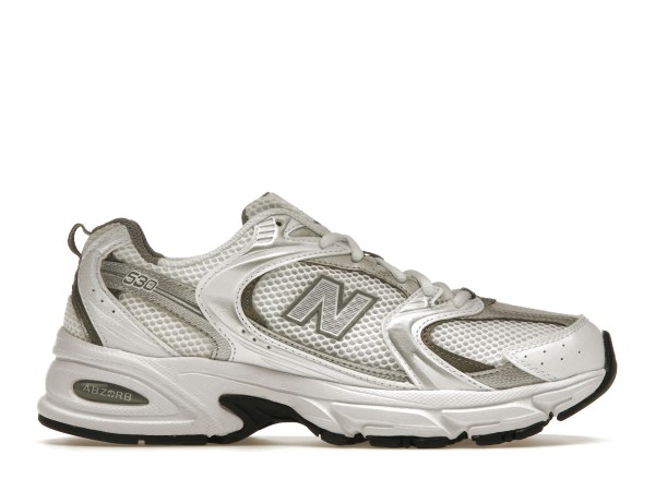 New Balance 530 White Silver Metallic