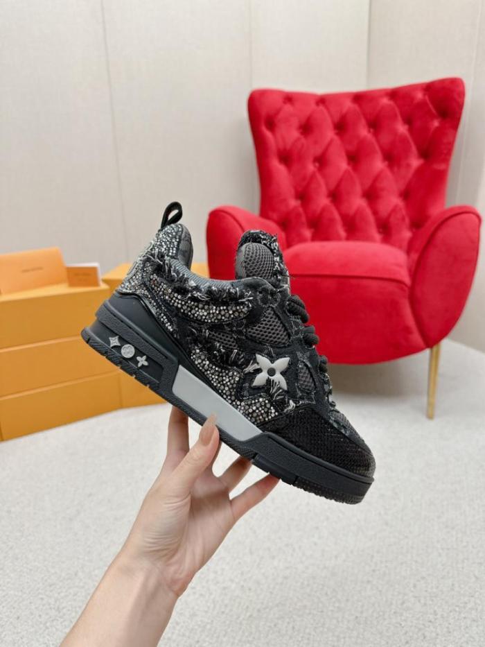 Louis Vuitton Skate Trainer Black Swarovski Monogran