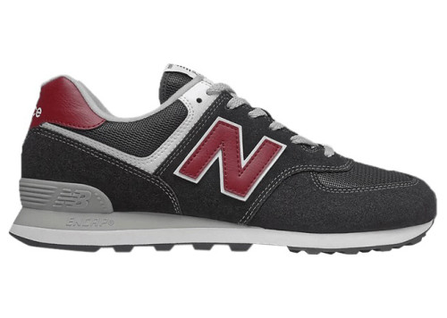New Balance 574 Black Scarlet