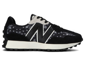 New Balance 327 Black White Paisley
