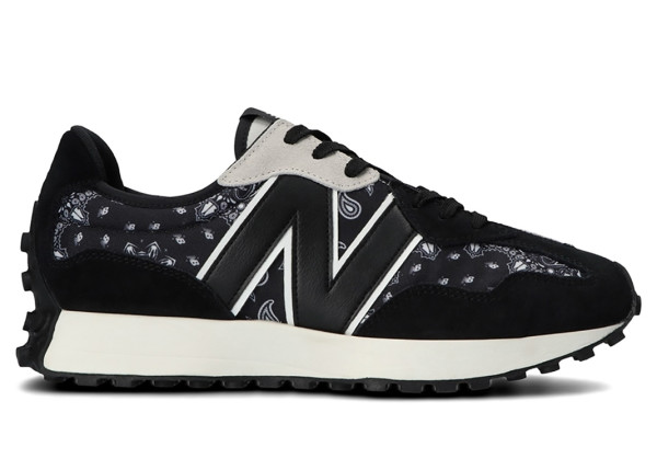 New Balance 327 Black White Paisley
