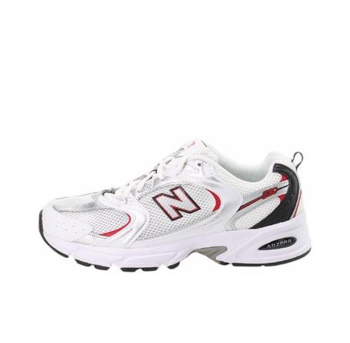 New Balance 530v2 White Silver Red