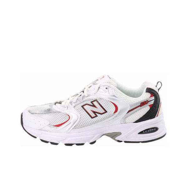 New Balance 530v2 White Silver Red