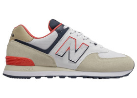 New Balance 574 Bone Toro Red