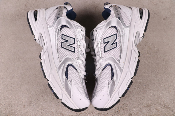 New Balance 530 White Silver Navy