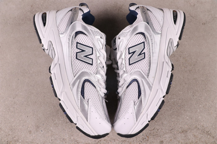 New Balance 530 White Silver Navy