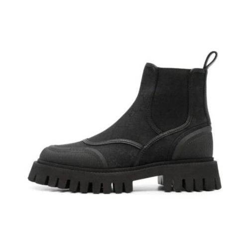 Gucci GG CANVAS ANKLE BOOT Black