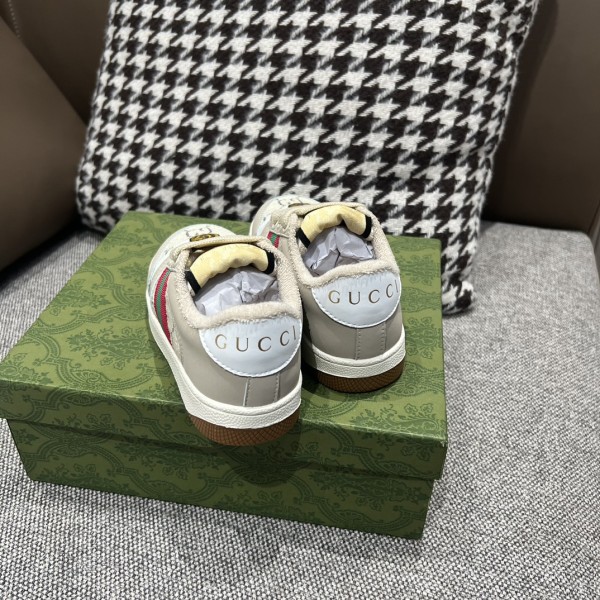 GUCCI Screener Low top Kids' Skateboarding Shoes Beige Kids'