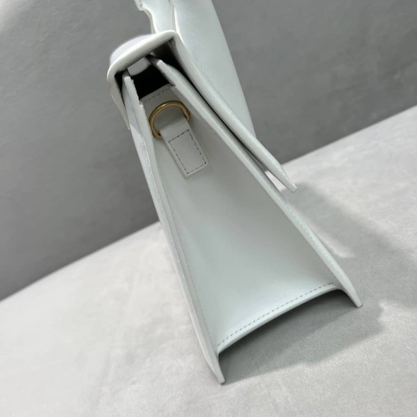 Jacquemus Le Chiquito Leather Shoulder Bag Crossbody Bag Handbag Large Size Women's White 21H213BA0033000100 size L24*W9*H18cm