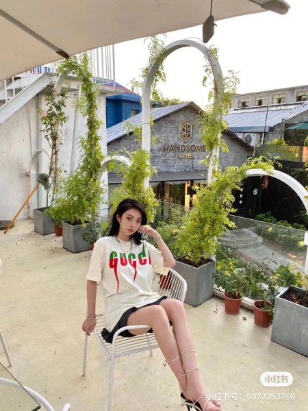 GUCCI Men's Cotton Blade T shirt White