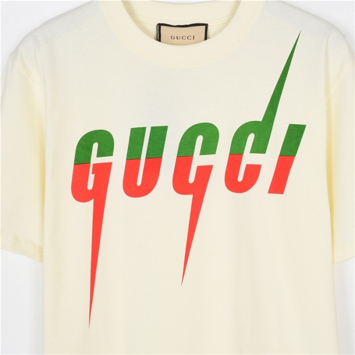 GUCCI Men's Cotton Blade T shirt White