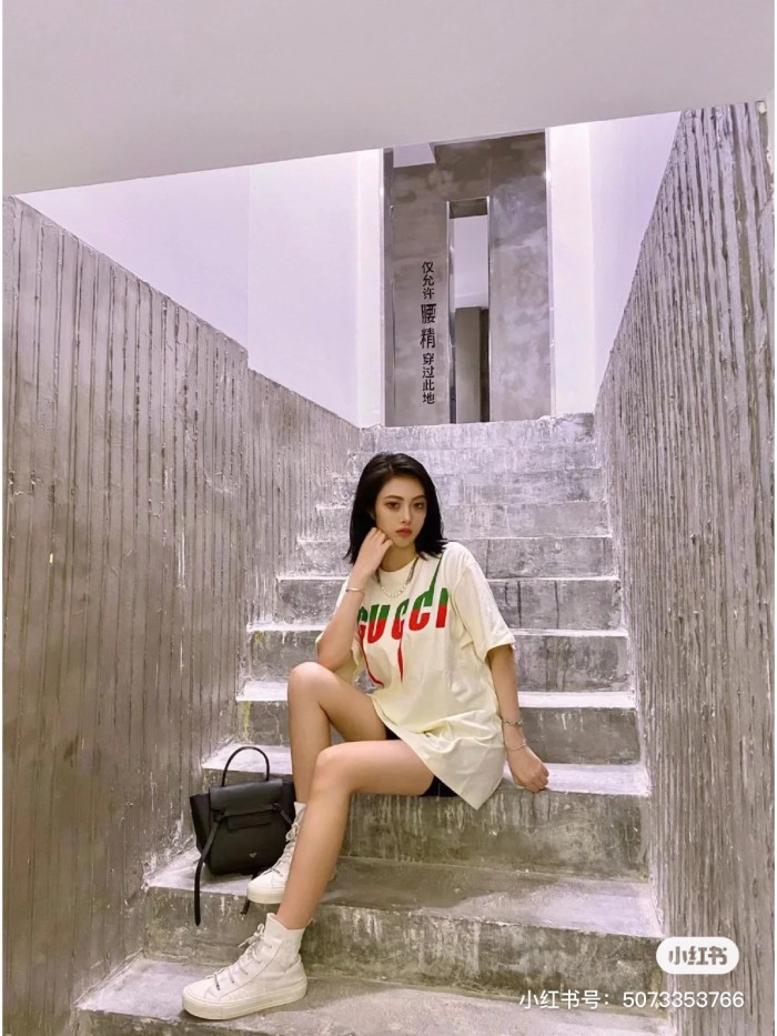 GUCCI Men's Cotton Blade T shirt White