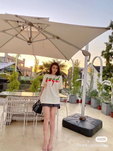 GUCCI Men's Cotton Blade T shirt White