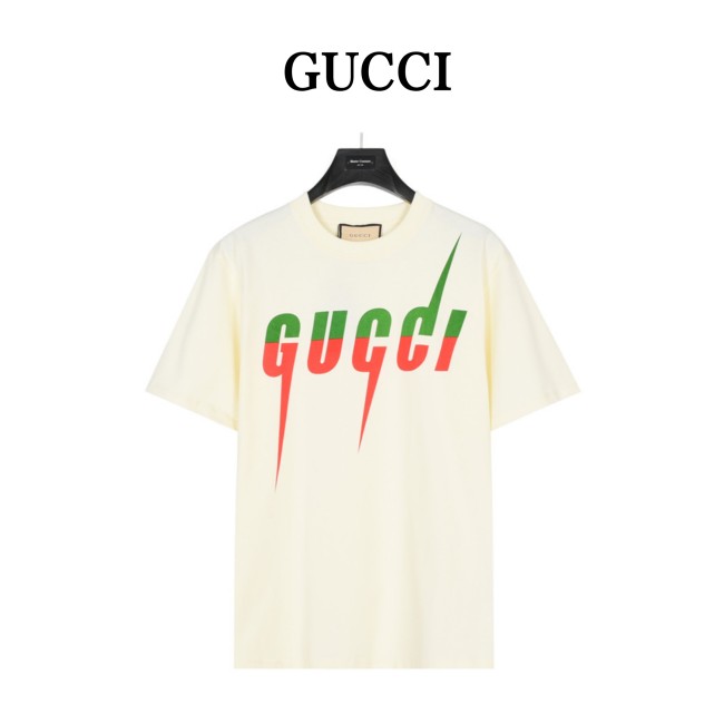GUCCI Men's Cotton Blade T shirt White