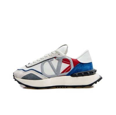 Valentino Garavani Vlogo Pace low-top sneaker in split leather, fabric and calfskin