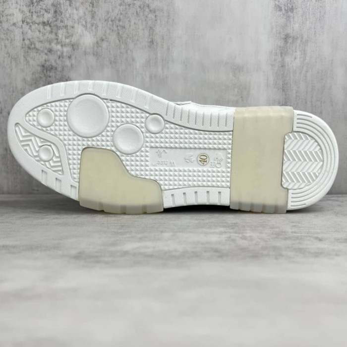 OFF-WHITE Out Of Office OOO Low Tops For Walking White Black