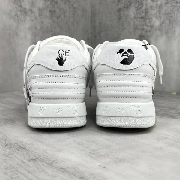 OFF-WHITE Out Of Office OOO Low Tops For Walking White Black