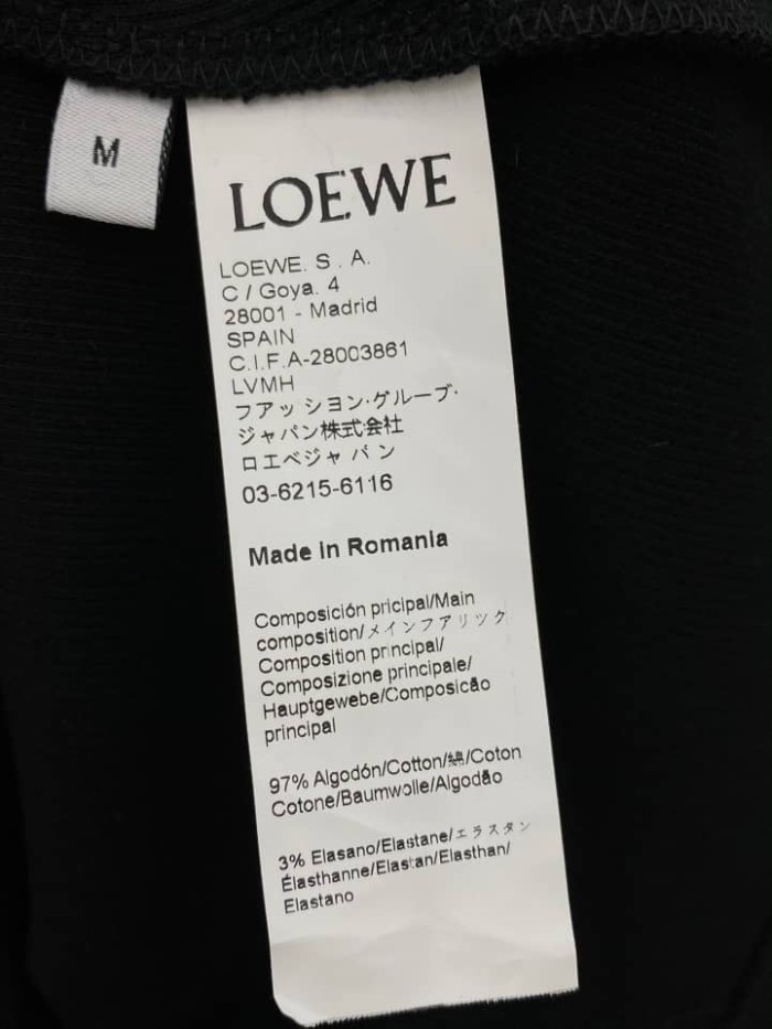 Loewe cotton logo printing round neck sleeveless vest female model S540Y07XA2-1100
