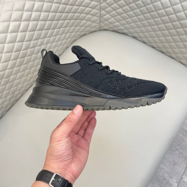 LOUIS VUITTON V.N.R Knitted Fabric Low top Sports Casual Shoes Men's Black