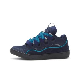 Lanvin Curb Sneakers Navy Blue Grey