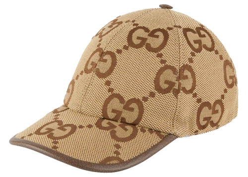 Gucci Jumbo GG Canvas Baseball Hat Camel/Ebony