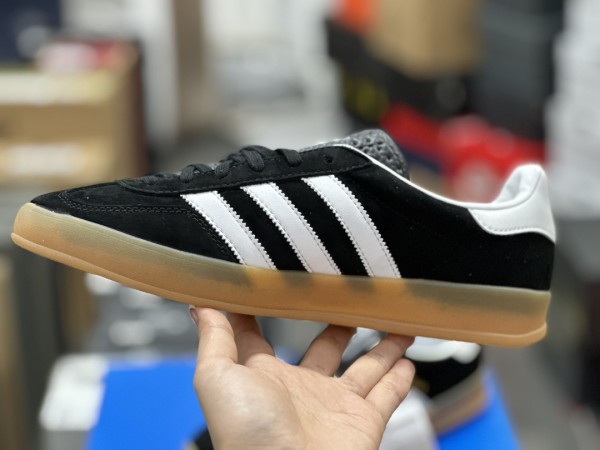 adidas Gazelle Black White Gum
