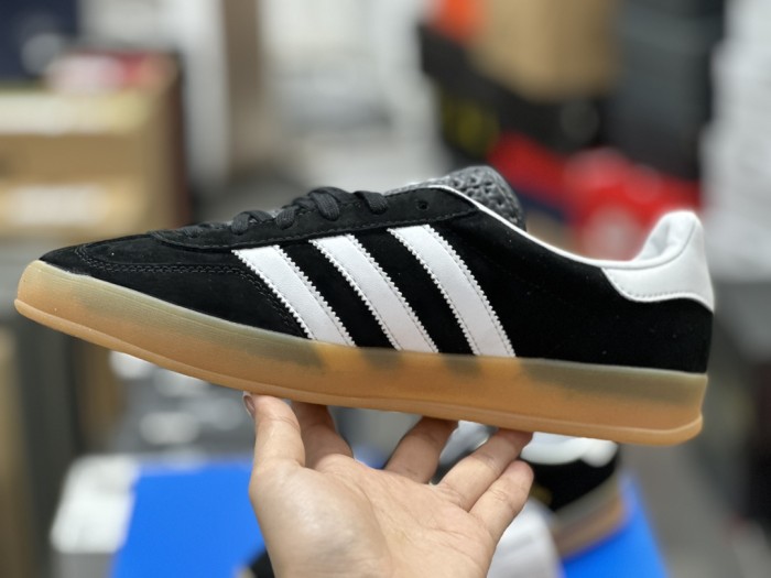 adidas Gazelle Black White Gum