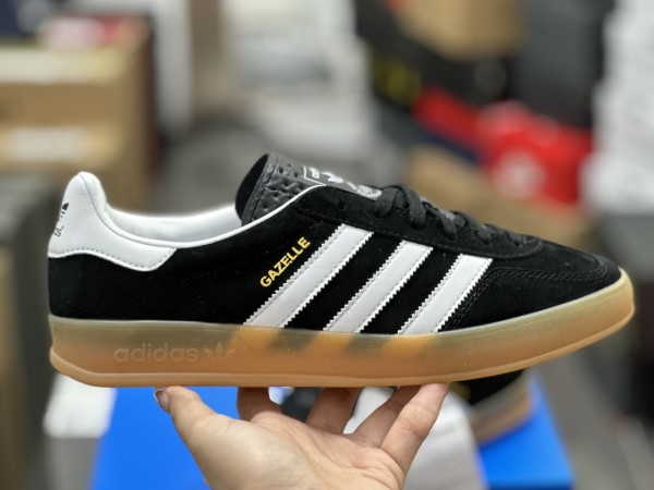 adidas Gazelle Black White Gum