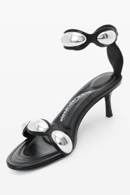 alexander wang dome 65 mid heel goatskin sandal