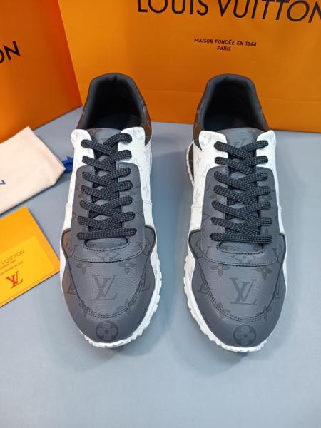 Louis Vuitton Run Away Trainers dark grey Monogram Eclipse