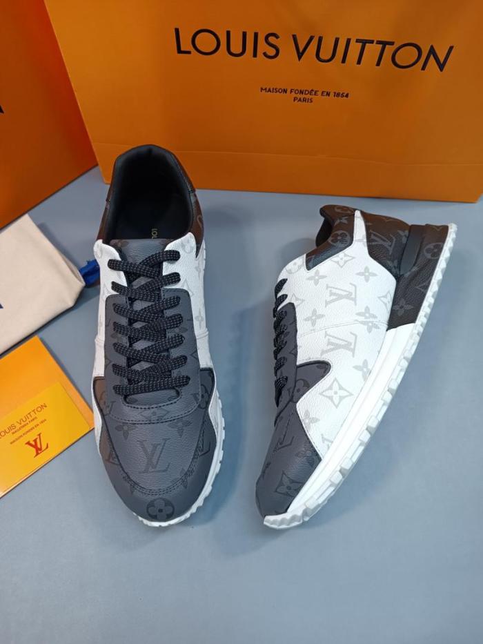 Louis Vuitton Run Away Trainers dark grey Monogram Eclipse