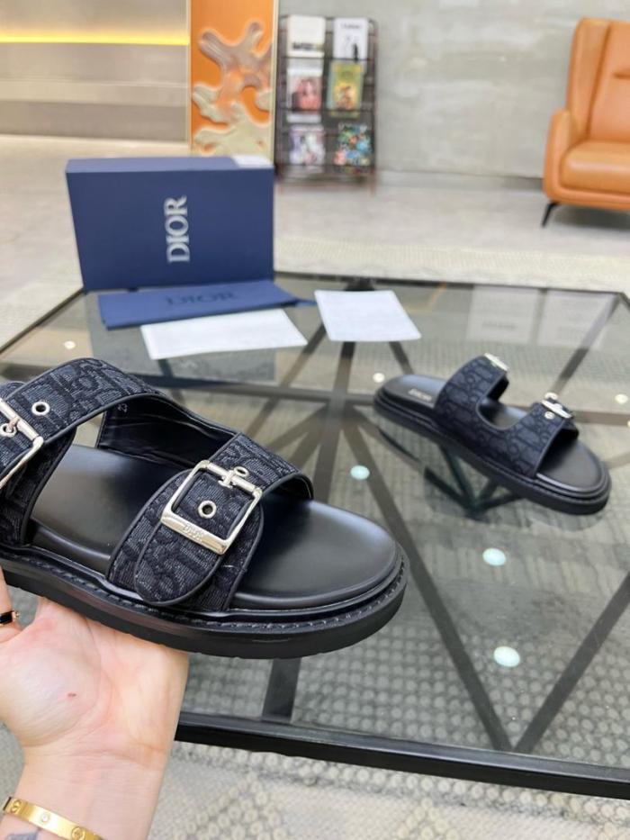 Dior Aqua Sandal  Black Dior Oblique Jacquard