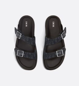 Dior Aqua Sandal  Black Dior Oblique Jacquard