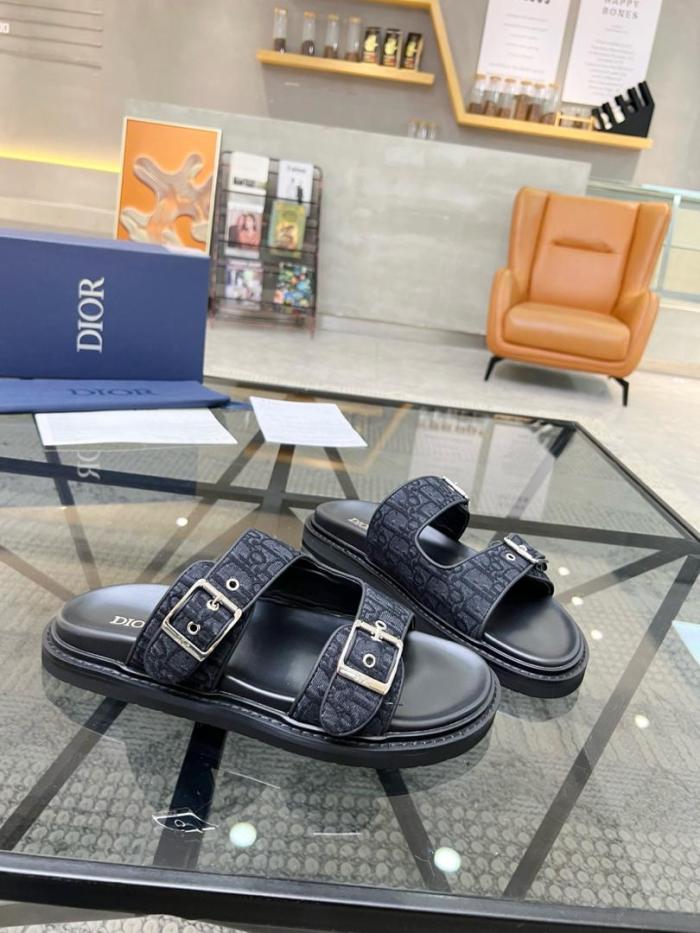 Dior Aqua Sandal  Black Dior Oblique Jacquard