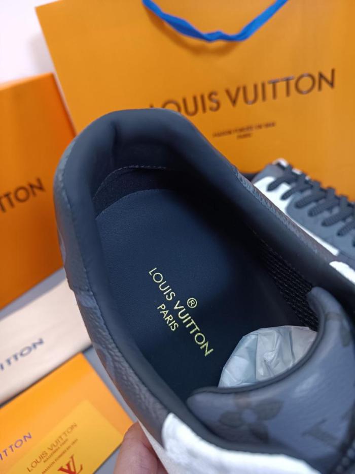 Louis Vuitton Run Away Trainers dark grey Monogram Eclipse