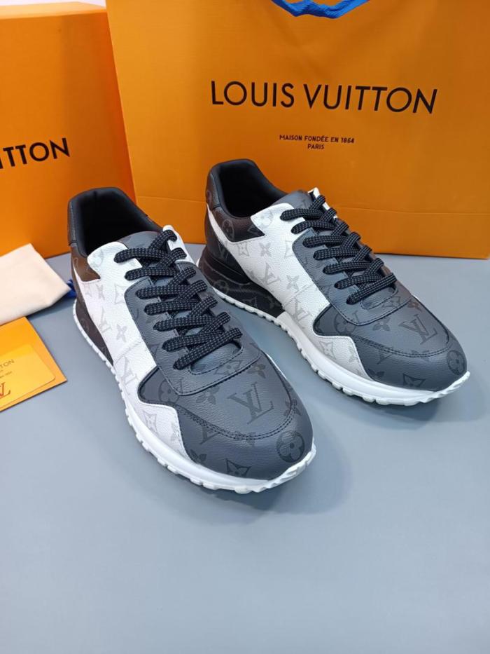 Louis Vuitton Run Away Trainers dark grey Monogram Eclipse
