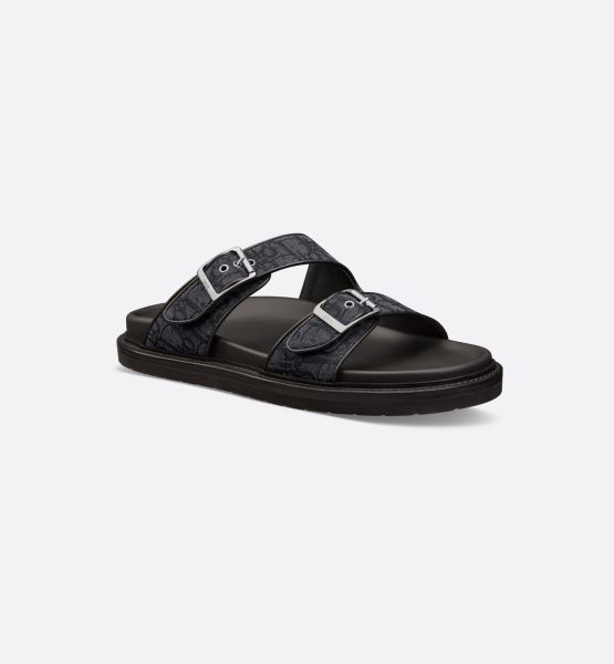 Dior Aqua Sandal  Black Dior Oblique Jacquard