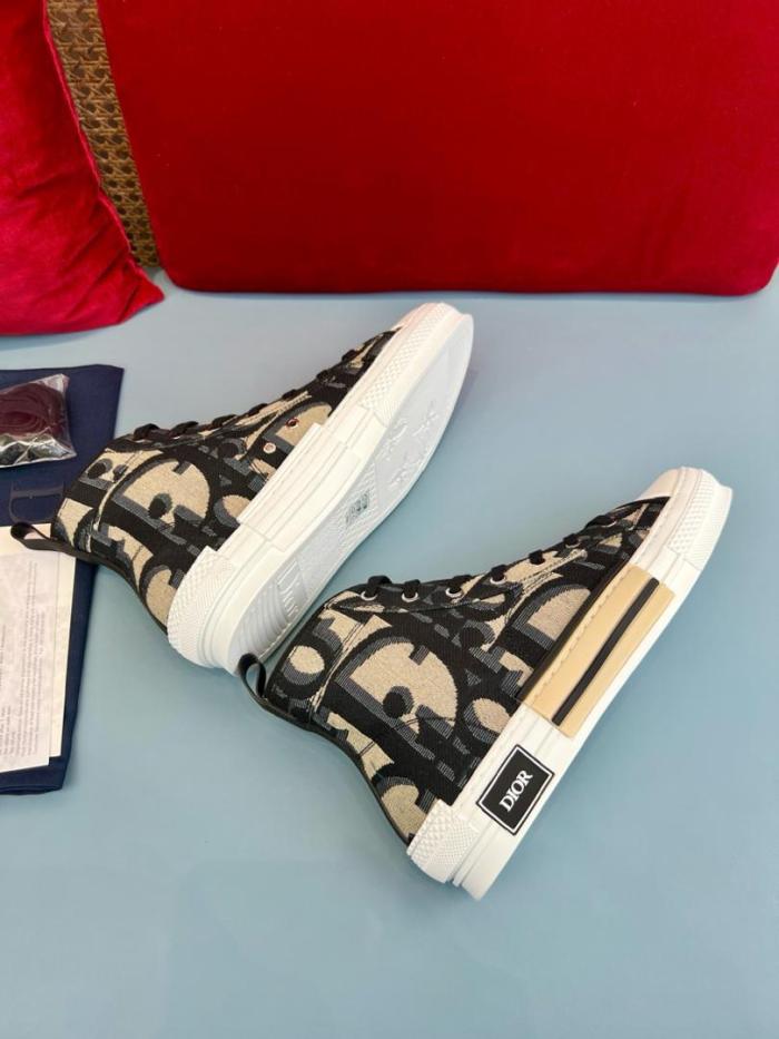 Dior B23 High Maxi Dior Oblique Beige Black