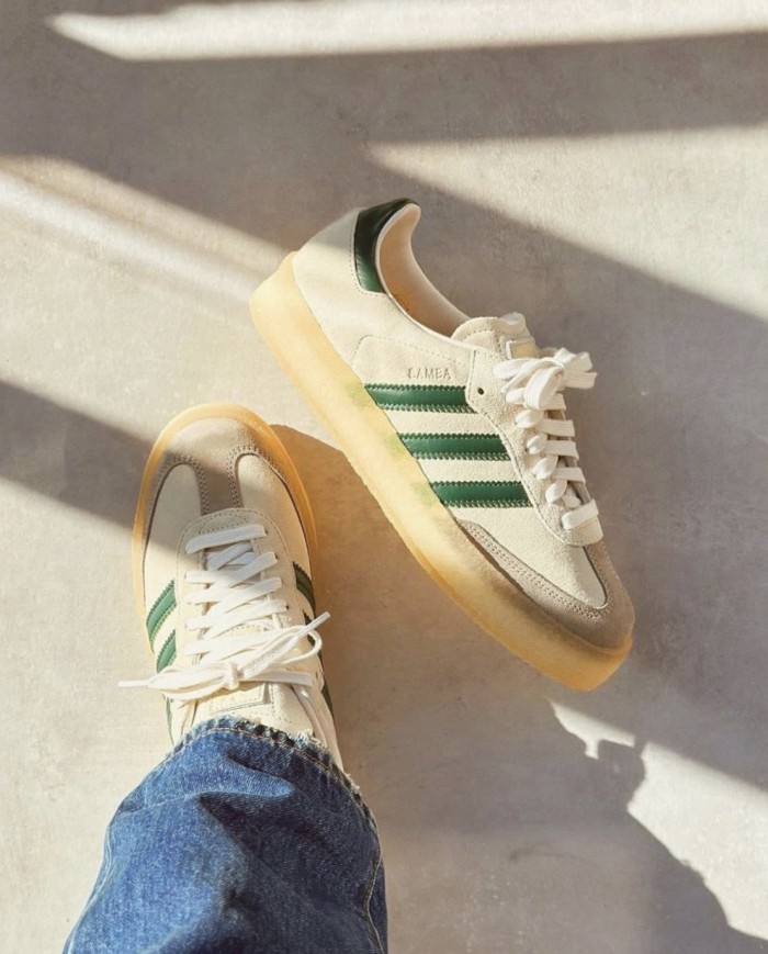 adidas Clarks 8th Street Samba by Ronnie Fieg Chalk White Green