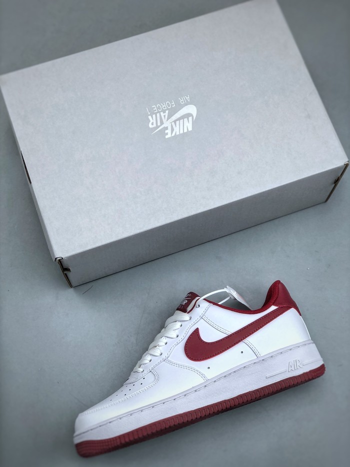 Nike Air Force 1 GS White Team Red